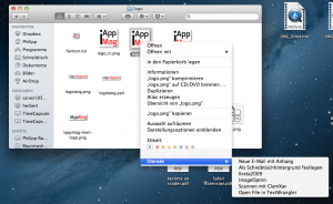 ImageOptim Workflow im Finder