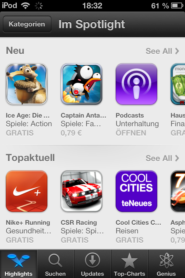 iOS 6 App Store