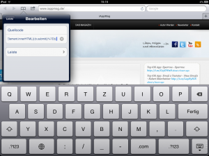iPad Quellcode