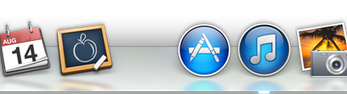 Mac Dock with Space