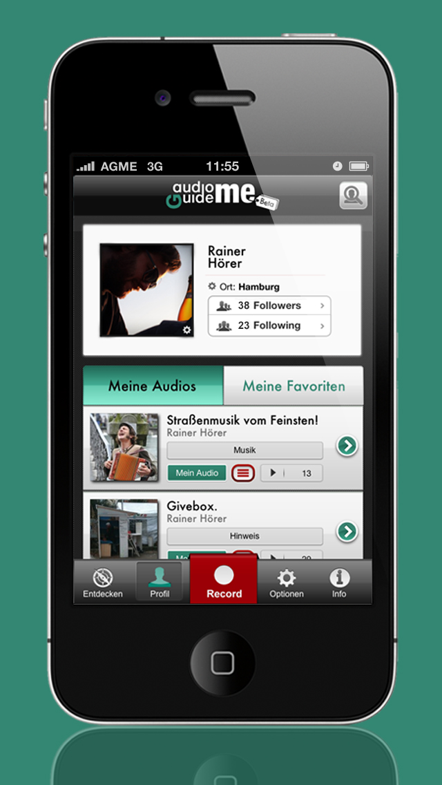 audioguideMe Profil