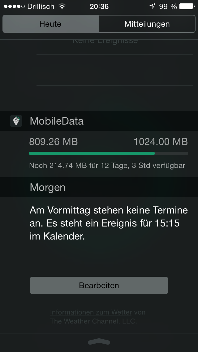 mobiledata Widget